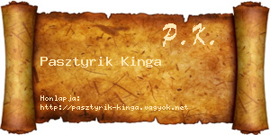 Pasztyrik Kinga névjegykártya
